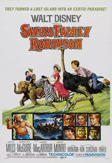 Швейцарская семья Робинзонов / Swiss Family Robinson 1960 скачать через торрент в хорошем качестве