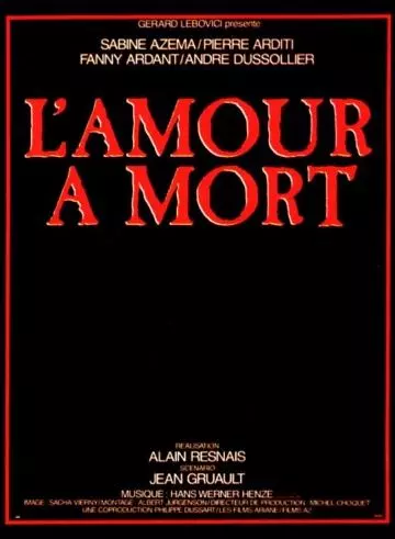 Любовь до смерти / L'amour à mort 1984 скачать через торрент в хорошем качестве