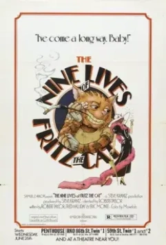 Девять жизней кота Фрица / The Nine Lives of Fritz the Cat 1974 скачать через торрент в хорошем качестве
