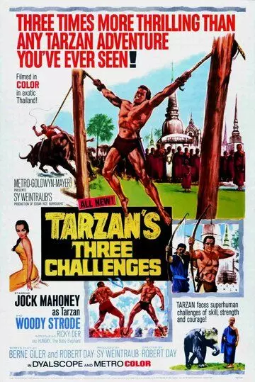 Три испытания Тарзана / Tarzan's Three Challenges 1963 скачать через торрент в хорошем качестве