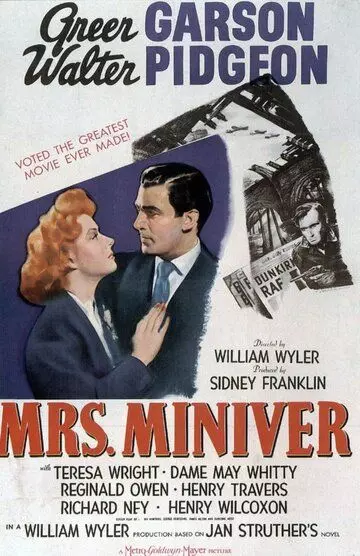 Миссис Минивер / Mrs. Miniver 1942 скачать через торрент в хорошем качестве