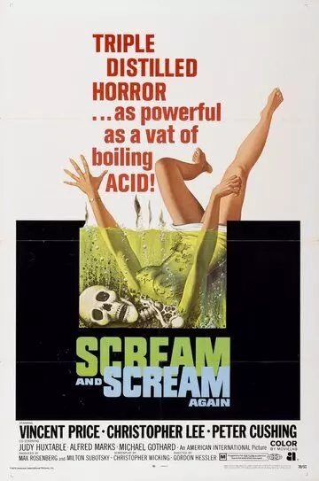 Крик и снова крик / Scream and Scream Again 1969 скачать через торрент в хорошем качестве