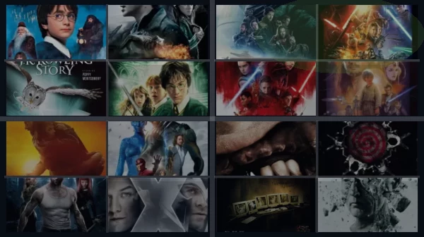 Все части кинофраншиз, фильмов и сериалов